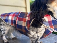 Image 1 of Blue Flannel Towel Coat
