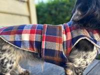 Image 2 of Blue Flannel Towel Coat