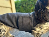 Image 2 of Grey Houndstooth Strap Coat