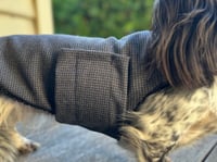 Image 3 of Grey Houndstooth Strap Coat
