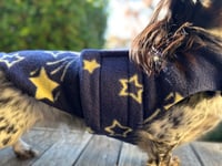 Image 1 of Blue Stars Fleece Strap Coat