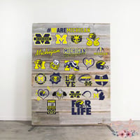 Image 13 of Michigan Wolverines Set Design SVG Files, Cricut, Studio, Digital Cut Files