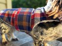 Image 2 of Blue Plaid Strap Coat