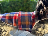 Image 3 of Blue Plaid Strap Coat