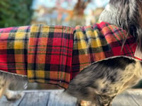 Image 2 of Red Plaid Strap Coat