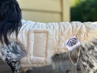 Image 7 of Cream Puffer Chest Cover coat