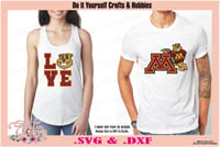 Image 2 of Minnesota Golden Gophers Set Design SVG Files, Cricut, Silhouette Studio, Digital Cut Files