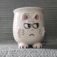 Image 1 of Grumpy Kitty Mug White