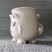 Image 2 of Grumpy Kitty Mug White