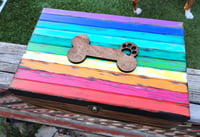 Image 2 of Boxer or Dog Bone Rainbow memorial box