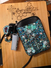 Rhinestoned Crossover Bag with Accessories 