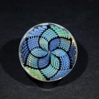 Image 1 of BlueGreen Reticello Honeycomb Marble