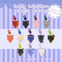 Teddy Holostars JP Acrylic Charms [PREORDER]