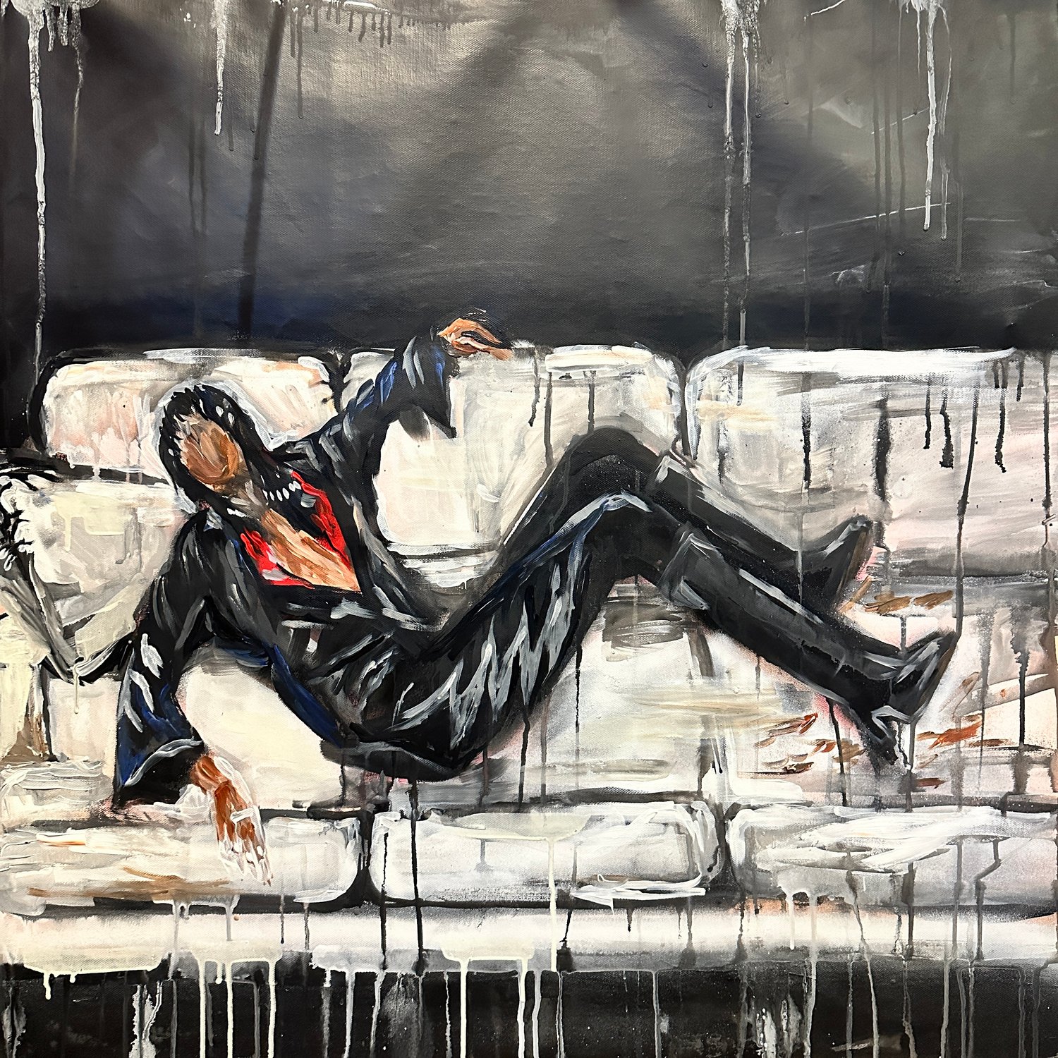 FXCK YO COUCH ORIGINAL PAINTING 30x30"