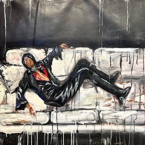 FXCK YO COUCH ORIGINAL PAINTING 30x30"
