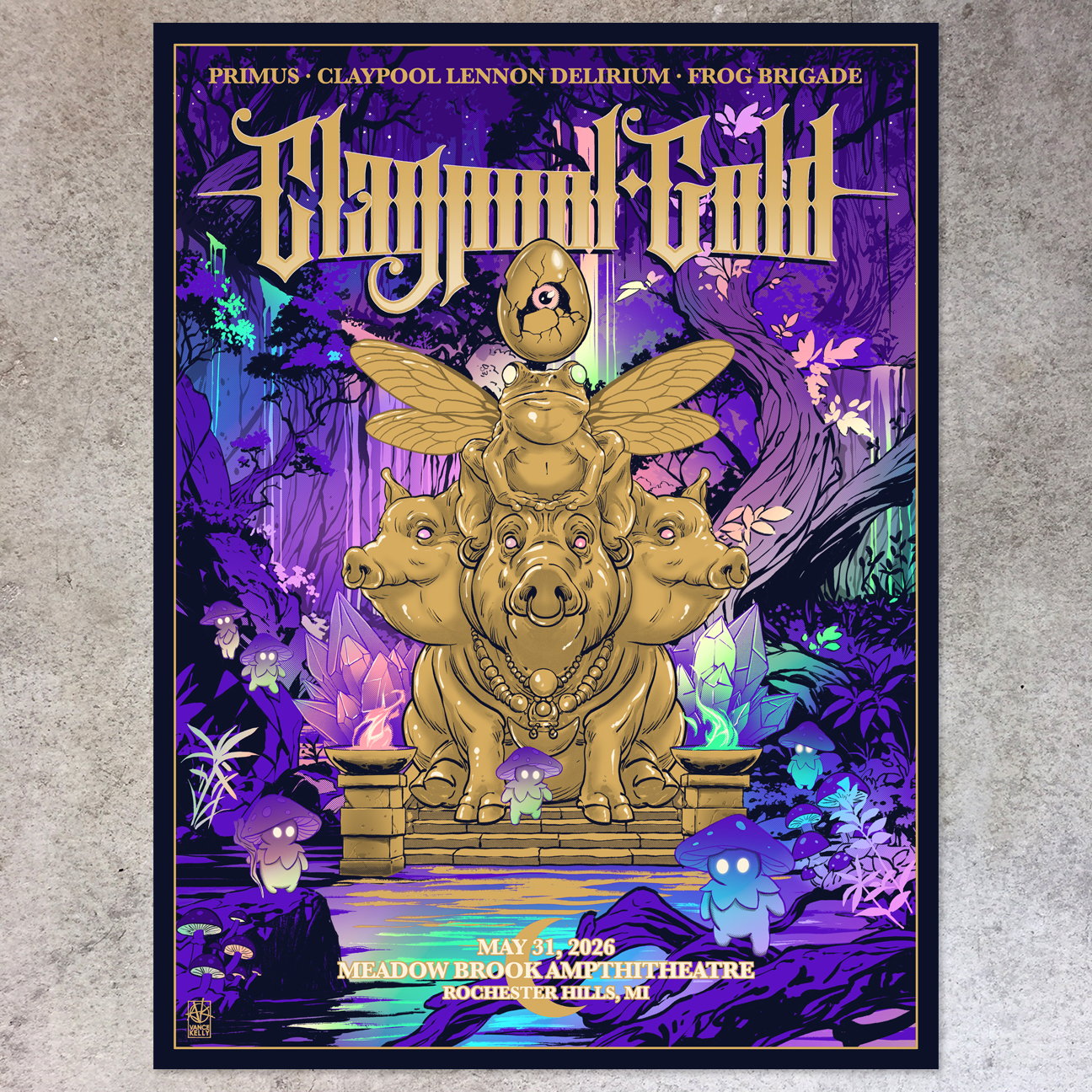 F4D Studios — Claypool Gold Rochester Hills Artist Edition Posters