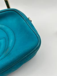 Image 7 of Gucci Soho Disco Crossbody Bag Teal Leather