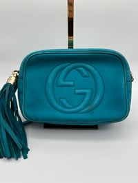 Image 1 of Gucci Soho Disco Crossbody Bag Teal Leather