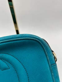 Image 5 of Gucci Soho Disco Crossbody Bag Teal Leather