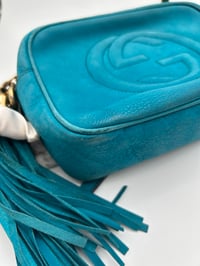 Image 6 of Gucci Soho Disco Crossbody Bag Teal Leather