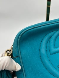 Image 4 of Gucci Soho Disco Crossbody Bag Teal Leather