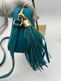 Image 8 of Gucci Soho Disco Crossbody Bag Teal Leather