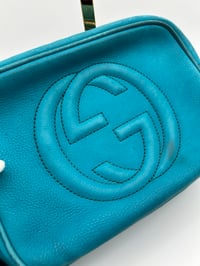 Image 2 of Gucci Soho Disco Crossbody Bag Teal Leather