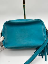 Image 11 of Gucci Soho Disco Crossbody Bag Teal Leather