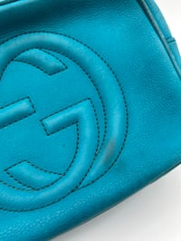 Image 3 of Gucci Soho Disco Crossbody Bag Teal Leather