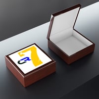 Image 5 of Jewelry Box - Yellow '7' Goat Crest Design Decorative Storage