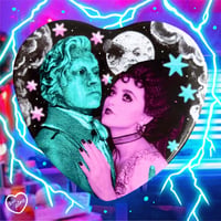 The Creature + Lisa Heart Button Badge