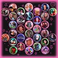 Image 1 of Horror Button Badges 