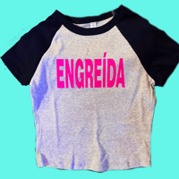 ENGREÍDA crop top - black & heather
