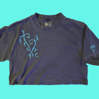 FV emblem ID - gray crop top 