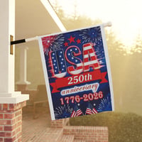Image 5 of USA 250th Anniversary Garden Flag – 1776–2026 Patriotic House Banner