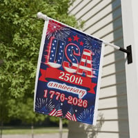 Image 3 of USA 250th Anniversary Garden Flag – 1776–2026 Patriotic House Banner