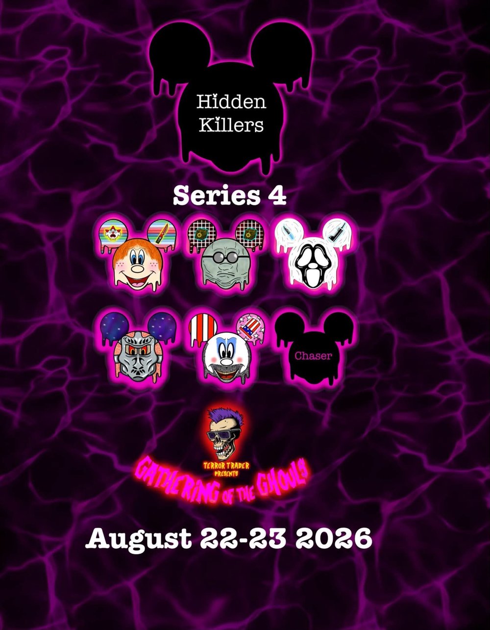 "Hidden Killers" : Series 4 Blind Bag Enamel Pins (Pre-Order)