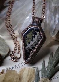 Image 1 of Snake Spine and Floral Pendant