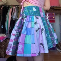 Image 2 of Scrappy Patchwork Mini Ruffled Skirt (UK10)