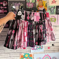 Image 2 of Scrappy Patchwork Mini Ruffled Skirt (UK12)