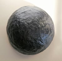 Image 6 of OOAK Black Paper Mache Bowl with Copper Leaf | Luxury Art Decor