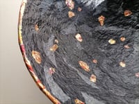 Image 7 of OOAK Black Paper Mache Bowl with Copper Leaf | Luxury Art Decor