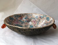 Image 13 of OOAK Paper Mache Bowl with Carnelian Handles | Sculptural Decor