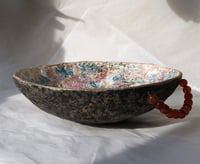 Image 16 of OOAK Paper Mache Bowl with Carnelian Handles | Sculptural Decor