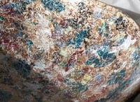 Image 4 of OOAK Paper Mache Bowl with Carnelian Handles | Sculptural Decor