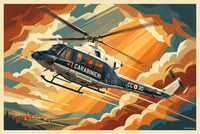 Image 3 of Elicottero AB-412 "Fiamma 30" Arma dei Carabinieri stampa fine art