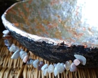 Image 5 of OOAK Paper Mache Bowl with Agate Handles | Handmade Sculptural Decor