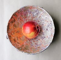 Image 16 of OOAK Paper Mache Bowl with Agate Handles | Handmade Sculptural Decor