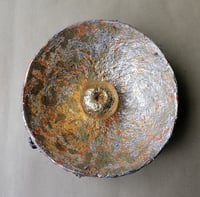 Image 13 of OOAK Paper Mache Bowl with Agate Handles | Handmade Sculptural Decor