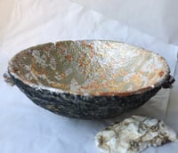 Image 9 of OOAK Paper Mache Bowl with Agate Handles | Handmade Sculptural Decor